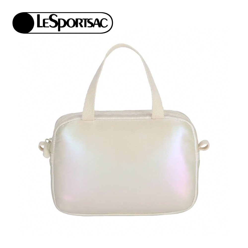 Lesportsac 珍珠奶油色手提化妝包 收納包 盥洗包 送禮 禮物(漸層光影), , large