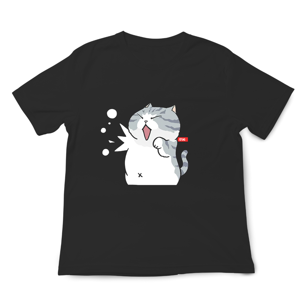 JZ TEE Cat & Shiba Inu-Let's Fight Graphic Tee, , large