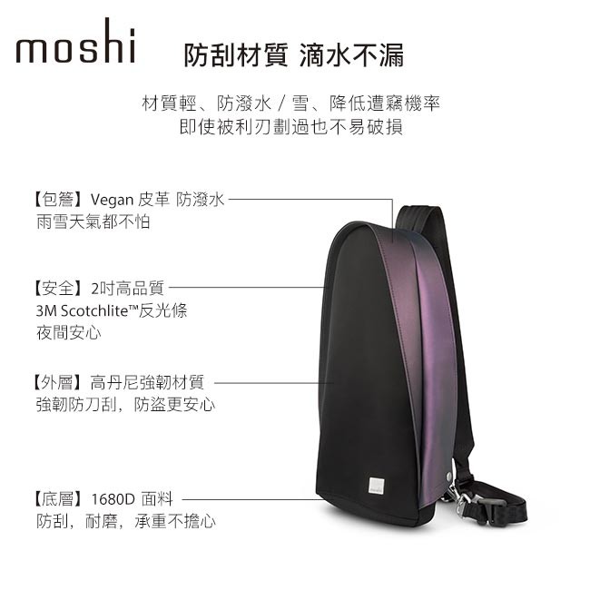 Moshi Tego 城市行者系列 - 防盜單肩隨行包 ( 2019年 SS 春夏限定新色 ), , large
