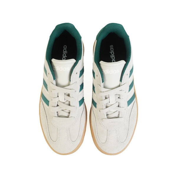 Kixpress-Adidas Barreda 女 運動休閒鞋 麂皮 膠底 復古 舒適 米灰 綠 [JP7106], , large