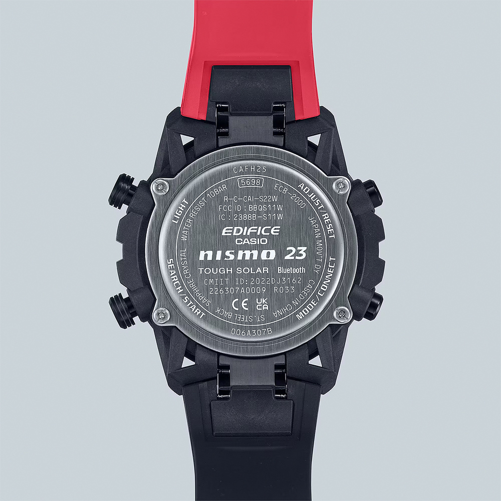CASIO 卡西歐 EDIFICE NISMO MY23聯名 太陽能藍芽賽車錶 ECB-2000NIS-1A, , large