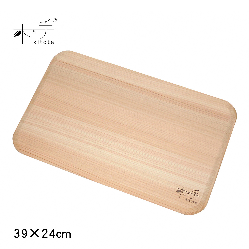 【KITOTE】日本製超輕量檜木砧板39×24cm(日本奈良產檜木/可進洗碗機), , large