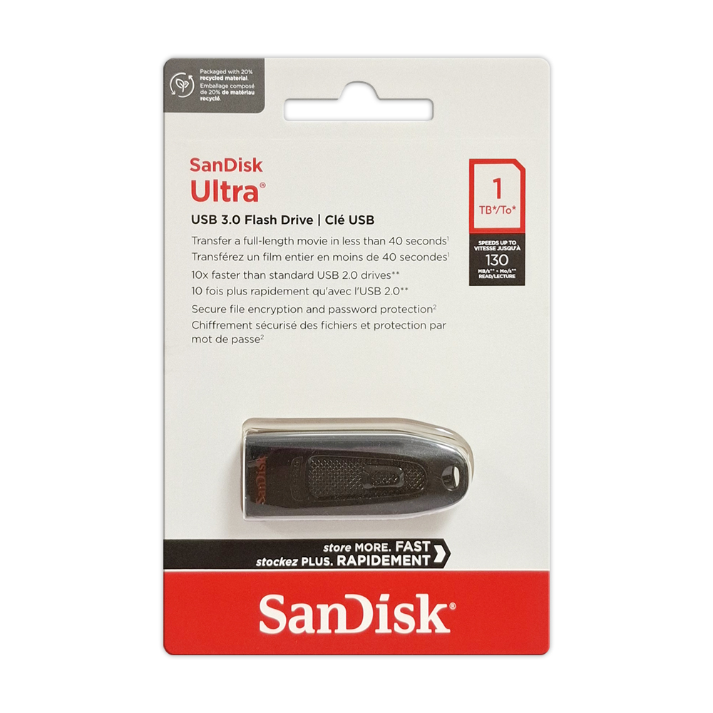 【SanDisk】Ultra CZ48 1TB USB 3.0 隨身碟 高速 130MB/s, , large