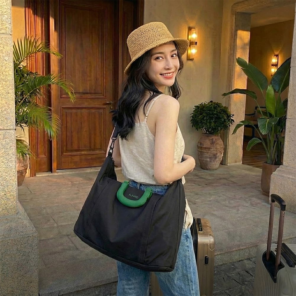 隱形收納旅行袋 【5色可選】 20L&rarr;30L 伸縮 出差包 輕旅包 乾濕分離 登機包 手提行李袋 可套拉桿 旅行包 行李袋 手提袋 斜背包, , large