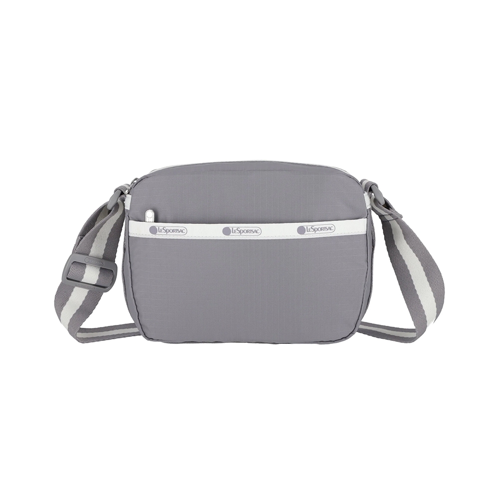 |快速出貨|Lesportsac CAMERA CROSSBODY 相機斜背包 側背包 送禮推薦-滾邊寧靜灰, , large