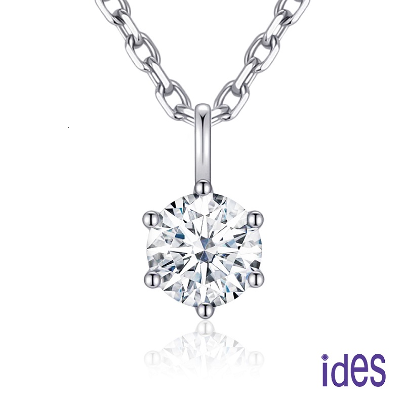 [ides愛蒂思]  買一送一  精選天然鑽石1克拉D/VS1頂級3EX車工鑽石項鍊鎖骨鍊/知性六爪, , large