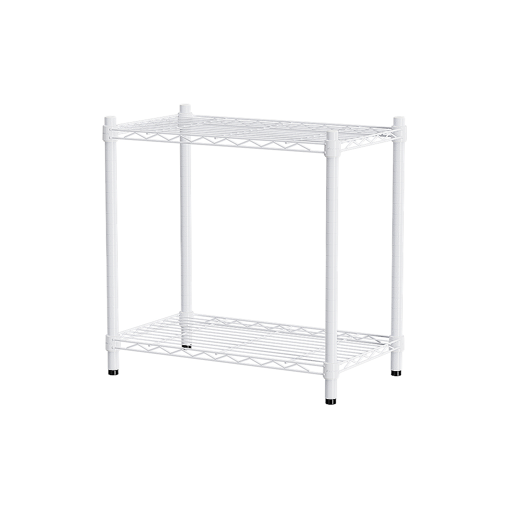 【Y HOUSE】60x45x60cm Lightweight Two-layer Iron Rack Iron Rack Shelf-Painted White, , large