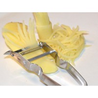 蓋瑞廚物【SANELLI與法國CASTOR合作 法國製 削皮器 刨絲器】不鏽鋼 去皮 削絲 刨皮 切絲刀 水果削皮刀, , large