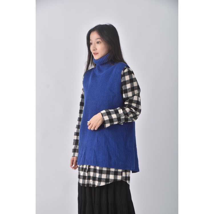 (S) 【德馨私服】xinyuanfushi質感兩件式藍色長袖上衣二手衣, , large