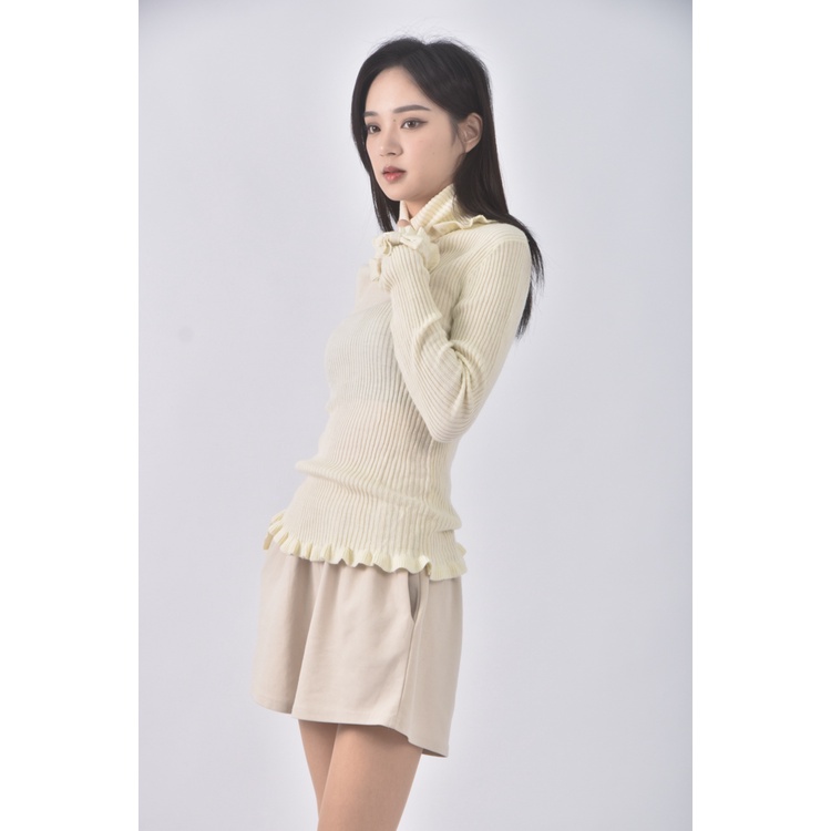 (S) liz lisa高領杏色長袖上衣二手衣, , large