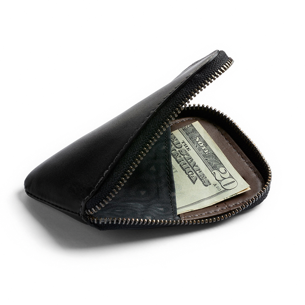 |快速出貨|Bellroy 小錢包 卡片收納包 拉鍊包 零錢包 優質環保皮革-黑, , large