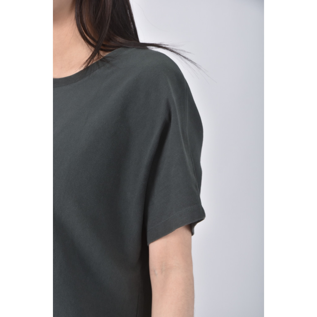 (M) cos棉質純棉綠色短袖上衣二手衣, , large