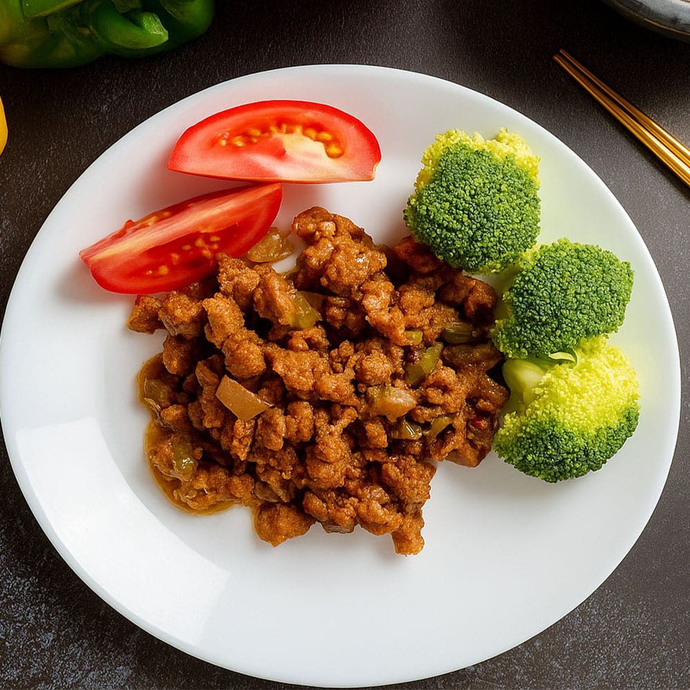 Mushroom and Gluten Stew / Thai Lemon Plant-Based Meat, , large