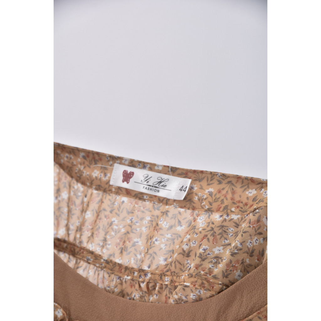 (XL) yi hie棉質圓領黃色長袖上衣二手衣, , large