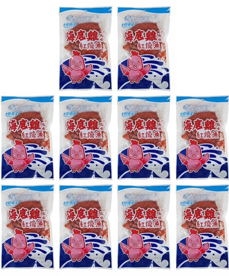 【大田海洋】海底雞風味紅燒魚 40g^10包, , large