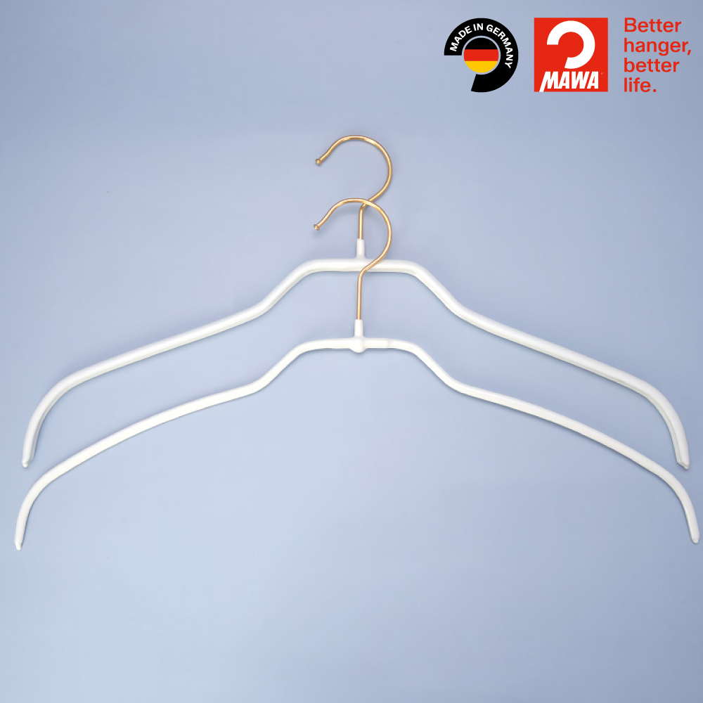 【德國MAWA】德國原裝進口 無痕止滑 時尚簡約衣架42cm 10入/紅, , large