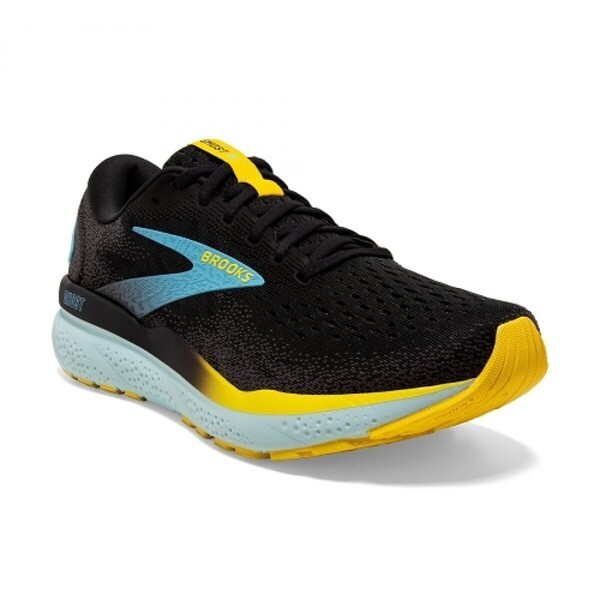 Brooks Ghost 16 男 慢跑鞋 運動 休閒 氮氣中底 避震 緩衝 黑 藍黃 [1104181D029], , large