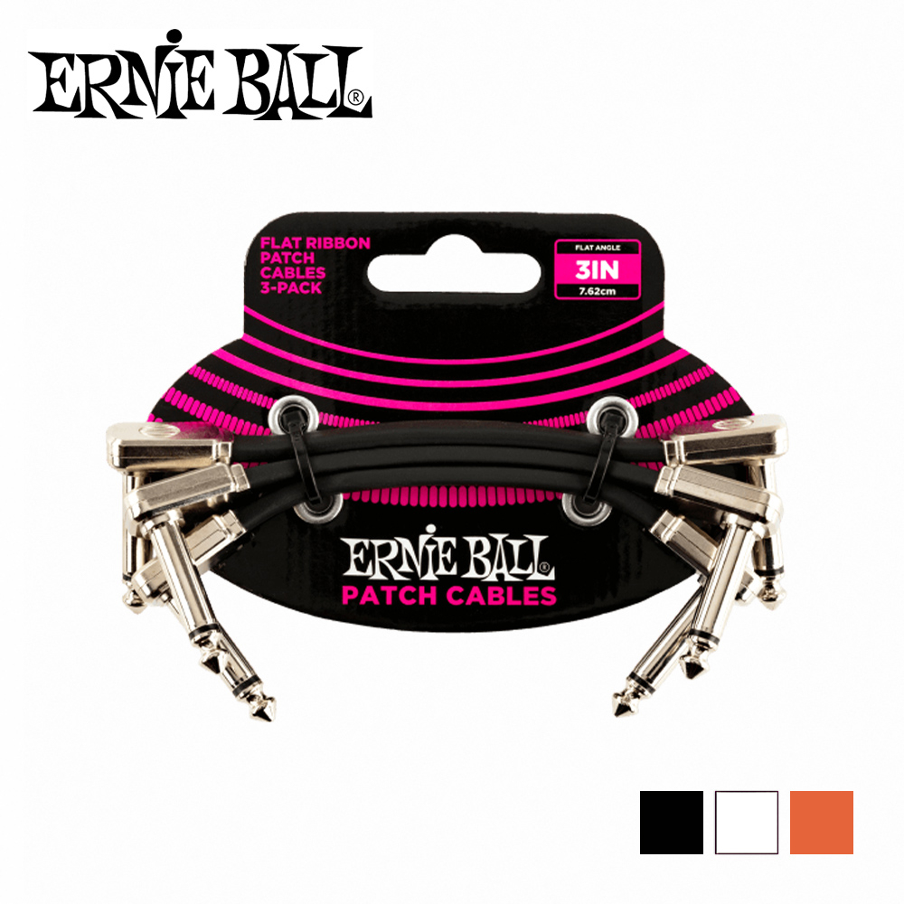 ERNIE BALL 3' Cable 3Pcs 短導線一組三條 7.62公分【敦煌樂器】, , large