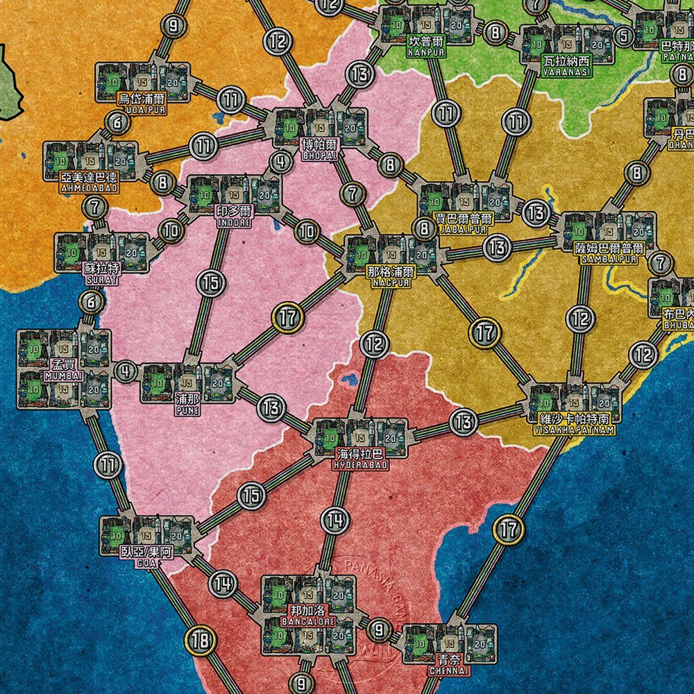 【新天鵝堡桌遊】電力公司擴充9：澳洲/印度地圖, , large
