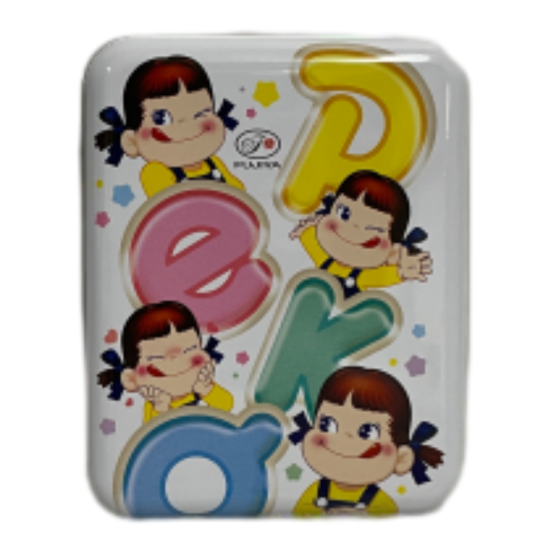 不二家T15方罐-Peko字母白, , large