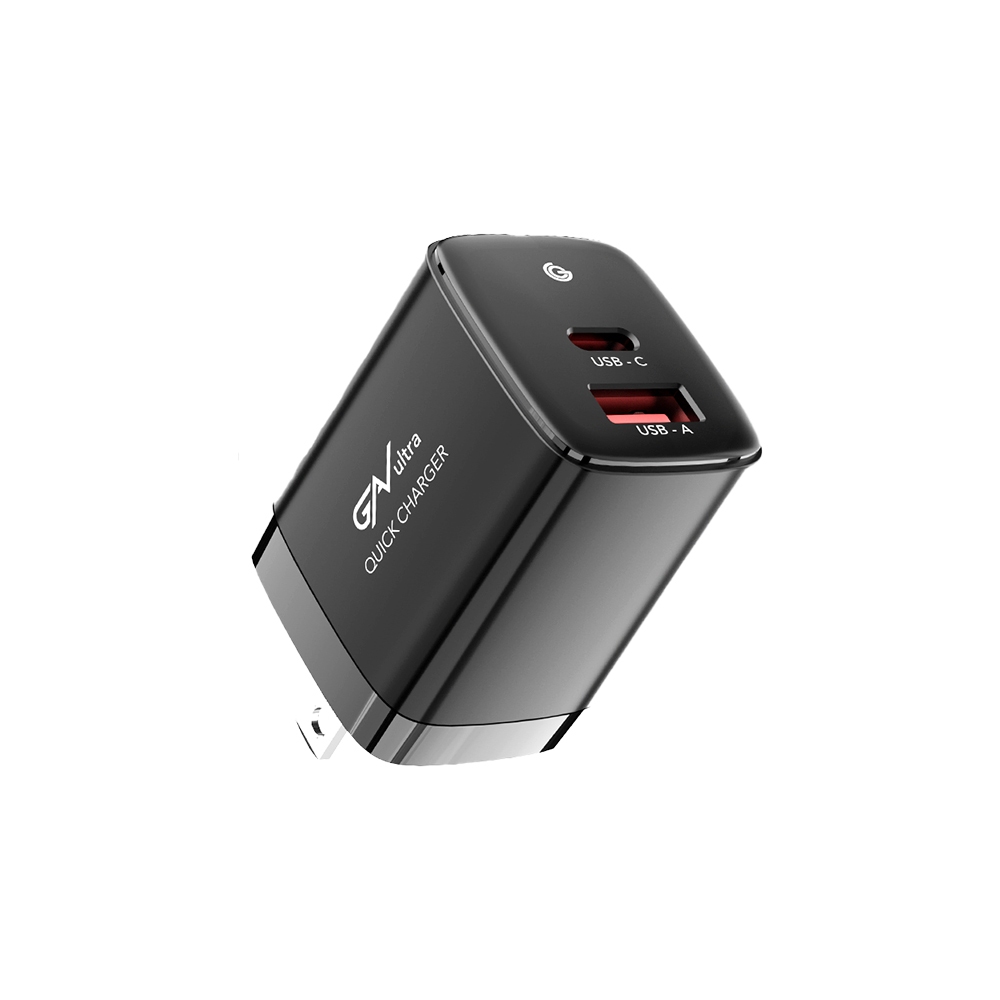【GC】充滿快樂 35W 雙孔GaN氮化鎵充電器 USB-C*1+USB-A*1 快充頭|TYPE-C|手機/筆電充電器, , large