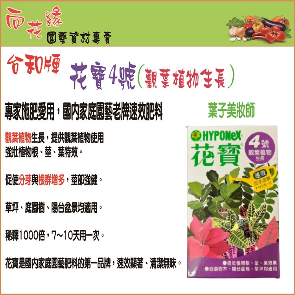 【向花緣】花寶4號 觀葉植物生長 - 2kg, , large