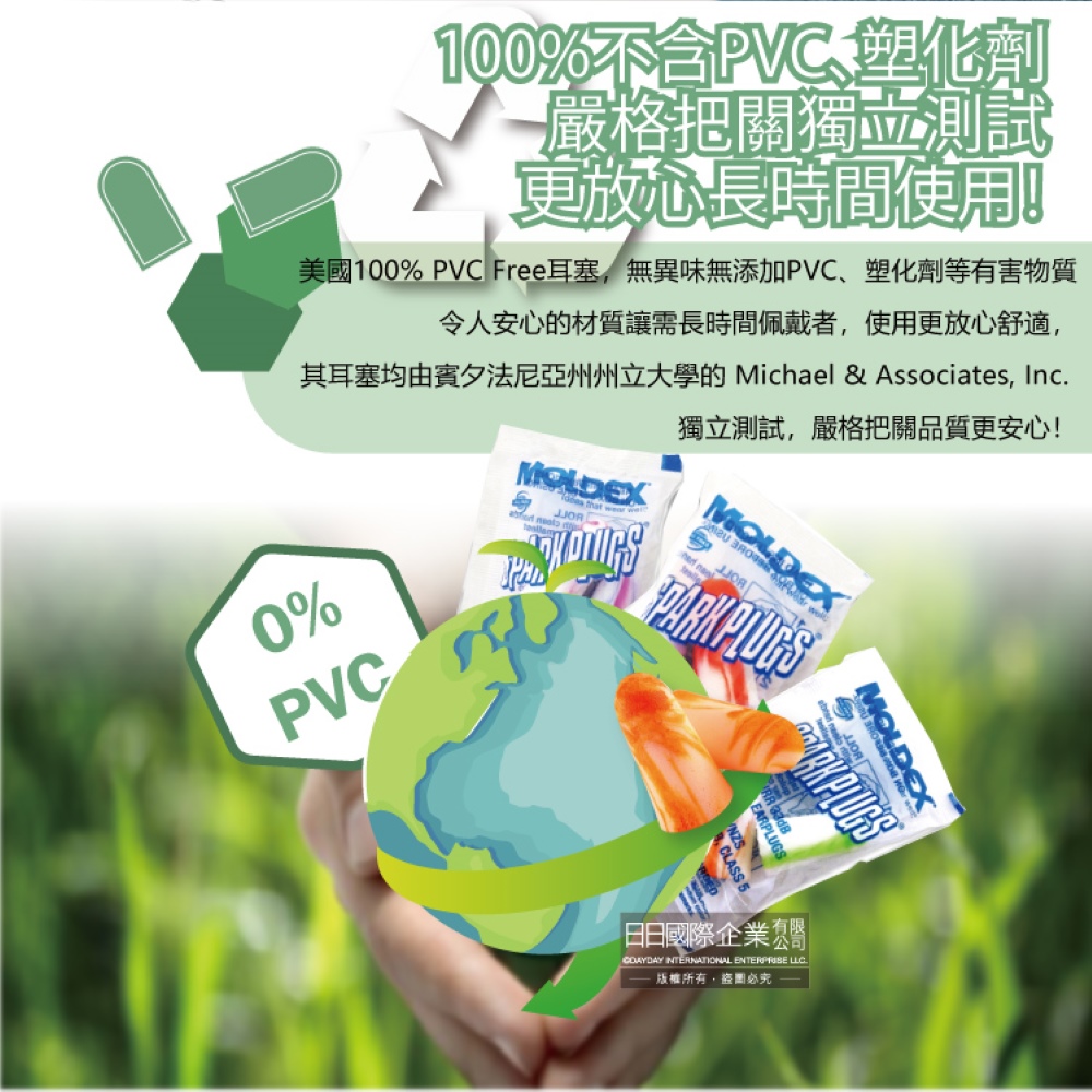 [日日好物](3包超值組)美國MOLDEX-SparkPlugs超柔軟PU慢回彈隔音靜音耳塞-型號6604不挑色炫彩版1對/包(NRR33dB降噪規格,露營助眠器,小耳道適用), , large