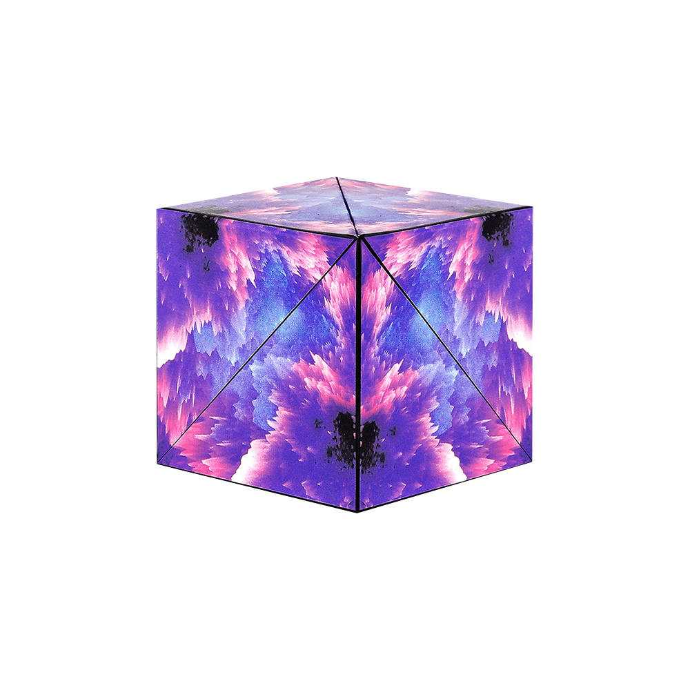 【啾愛你】立體百變磁力解壓魔方-星空紫, , large