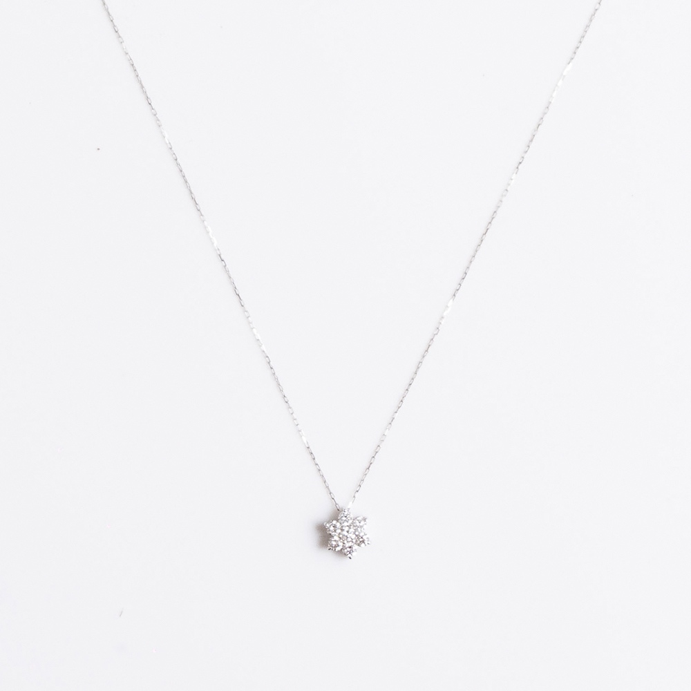【真鑽真賺項鍊】A'jane 18K白金 璀璨花語 鑽石項鍊 A032503-005, , large