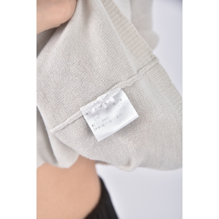 (M) iris質感蝴蝶結灰色短袖上衣二手衣, , large