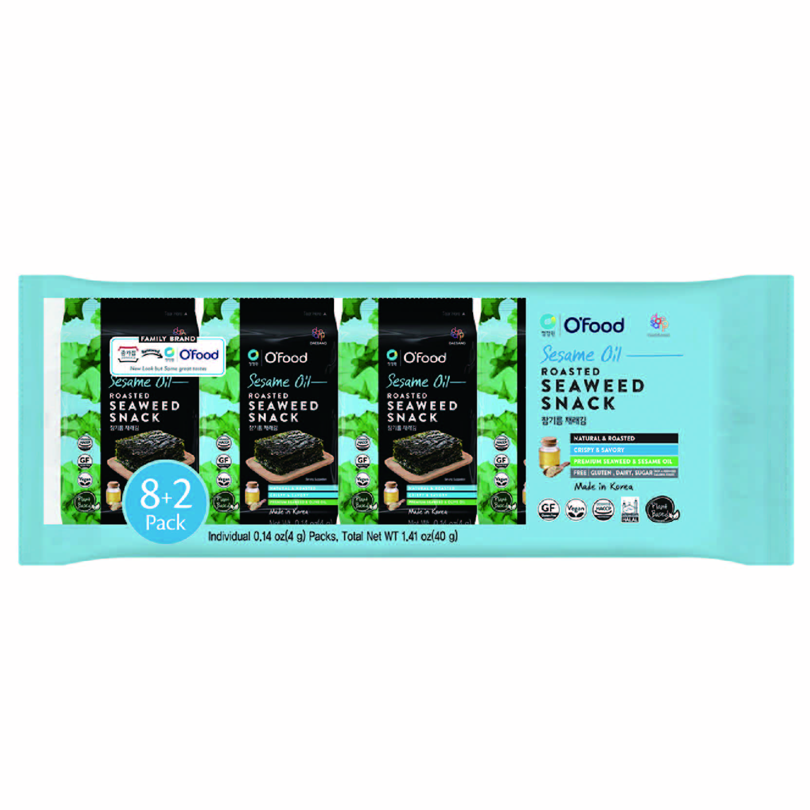 ROASTED SEAWEED SNACK(SESAME OIL), , large