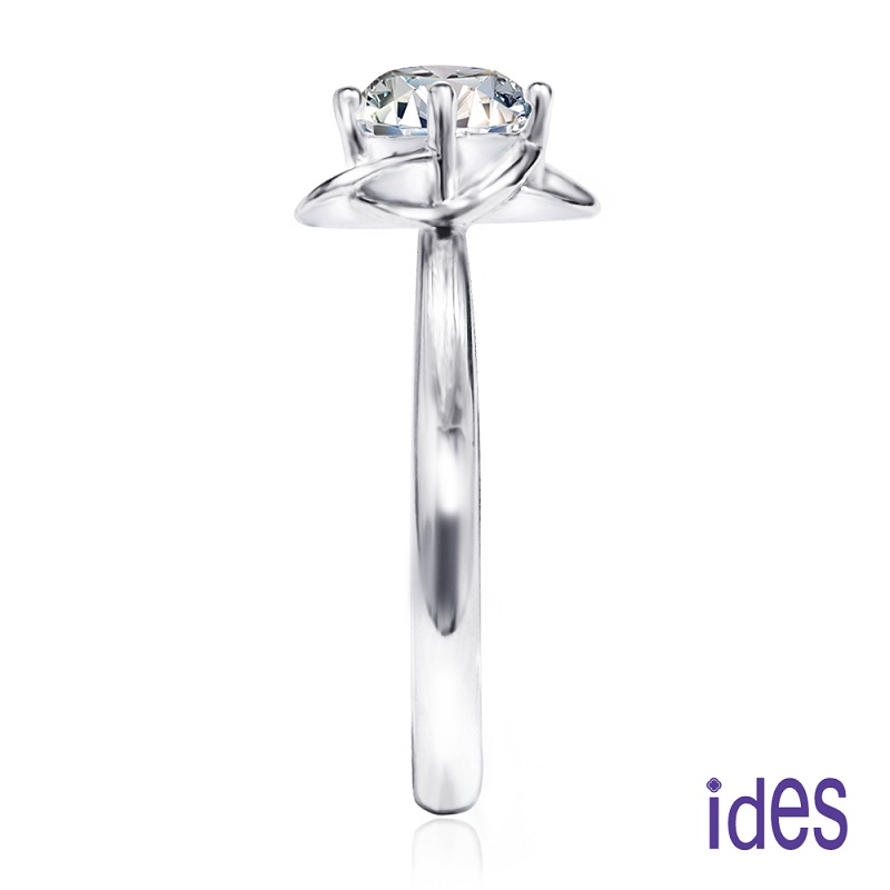 [ides愛蒂思] 日系設計款50分F/VS1頂級3EX車工鑽石戒指結婚戒/幸運, , large