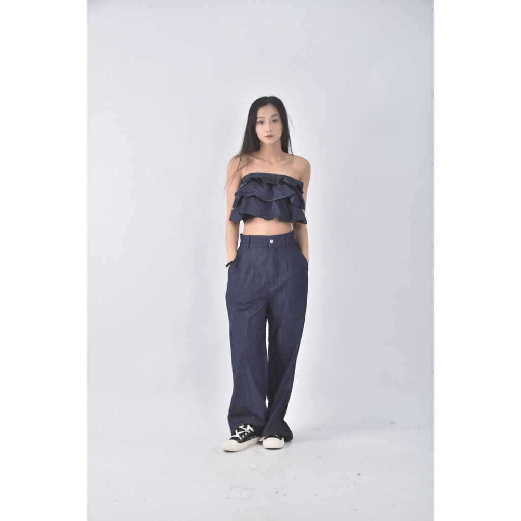 (M) jccrew無袖藍色套裝二手衣