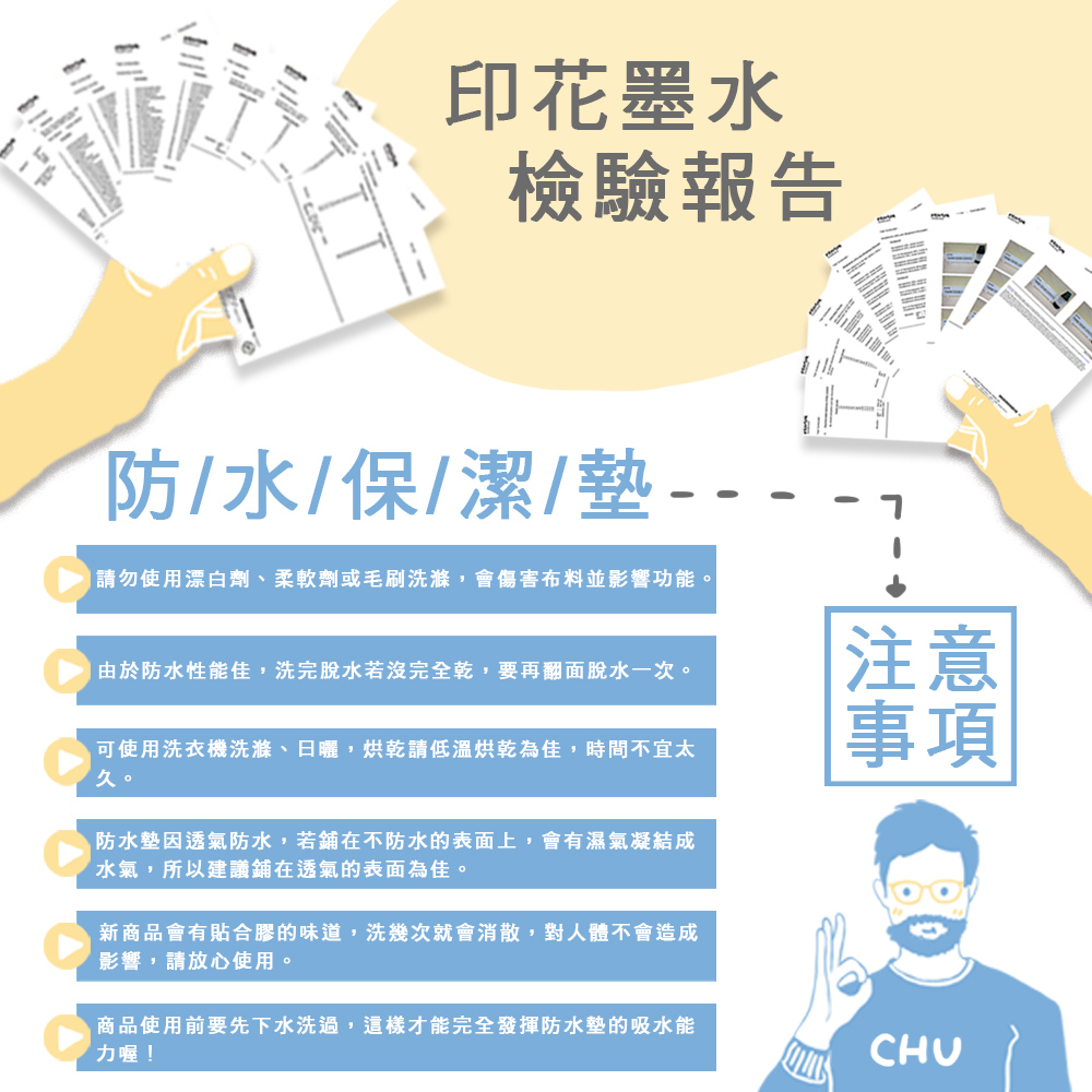 【啾愛你】超吸力超防水透氣超薄速乾防水保潔墊 面對混亂-M號(90*70cm), , large