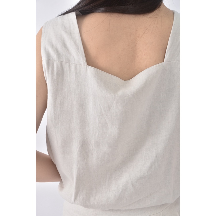 (S) 露肚杏色洋裝二手衣, , large