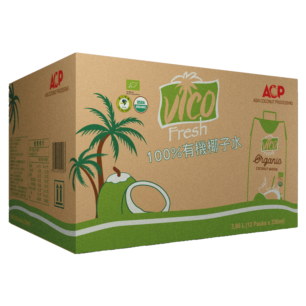 Vico fresh organic coconut wate 330ml, , large