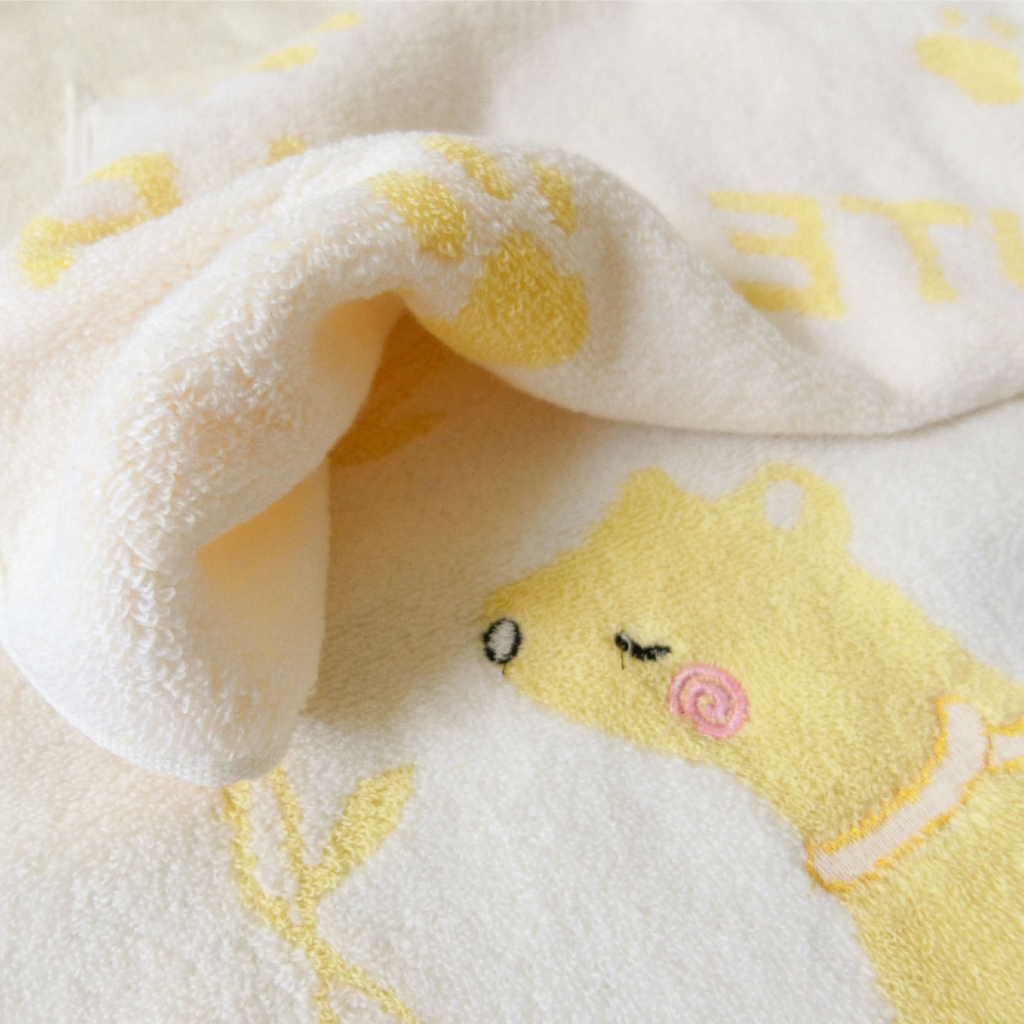 [Kaimei Cotton Industry] 3 in the group, random and excellent, hot-selling in Japan, 40 taels, super thick untwisted yarn cute towels/adult towels, 5 styles, , large