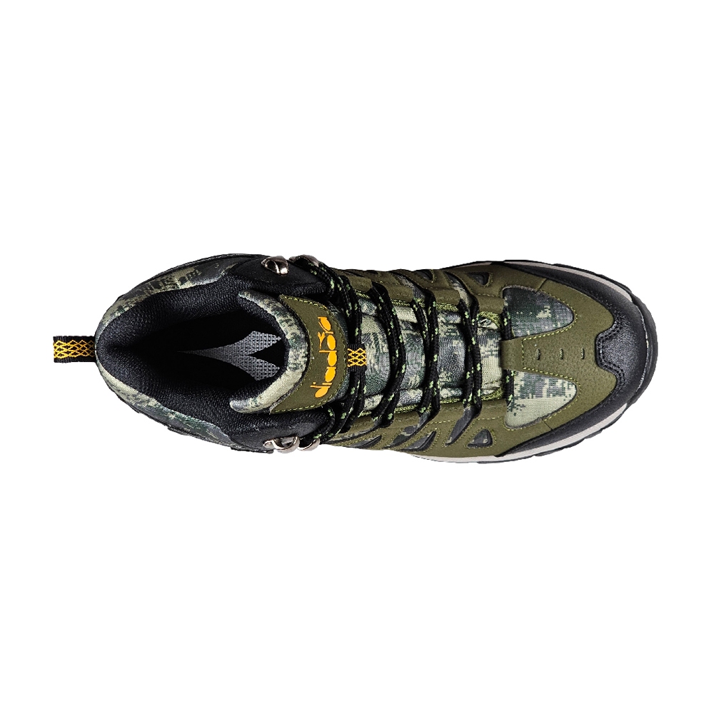 DIADORA迪亞多那 抗水機能越野鞋 男運動鞋 男鞋 登山鞋 防水 寬楦 足弓支撐 緩衝 吸震 耐磨 止滑 軍綠 卡其, , large