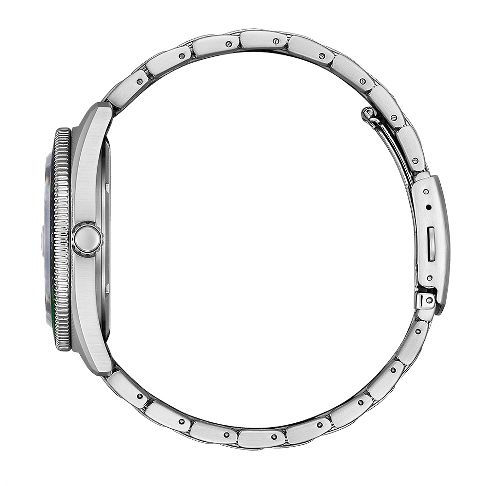 CITIZEN 星辰 光動能潮男時尚大三針手錶-綠 AW1768-80X, , large