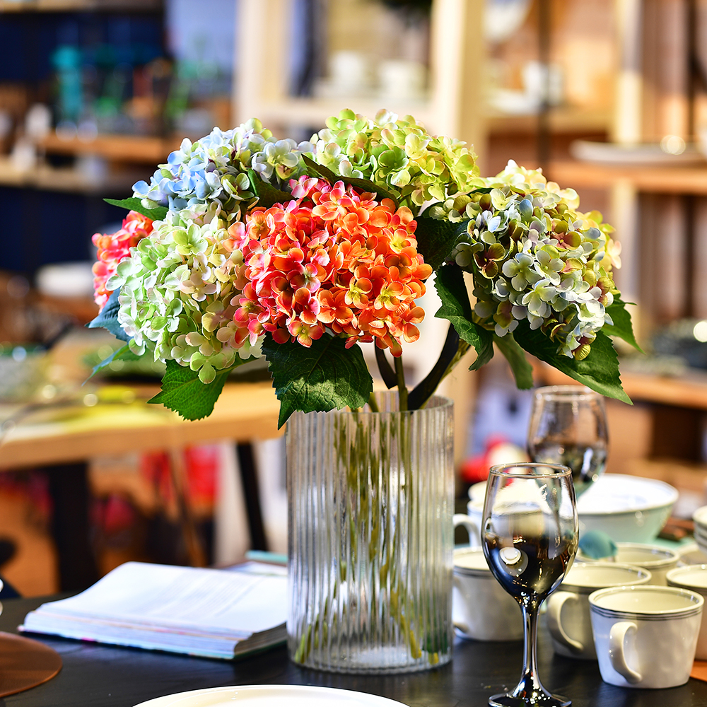 ARTIFICIAL HYDRANGEA SPARY-GREEN, , large