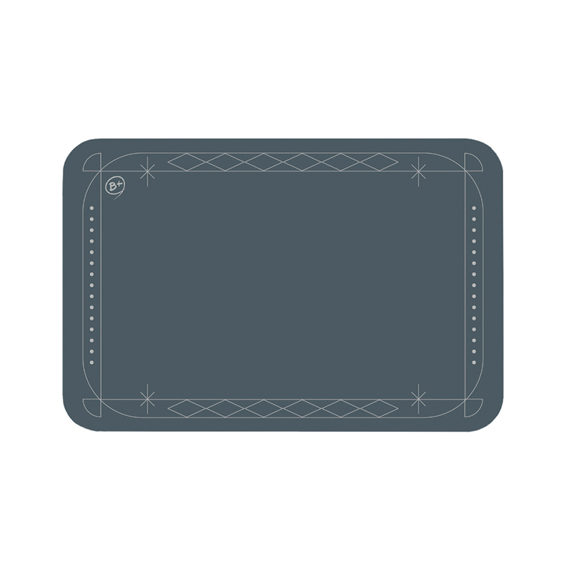 【Monster】 Soft Diatomaceous Earth Absorbent Mat – Border Series (60x40cm) – Blue Border, , large
