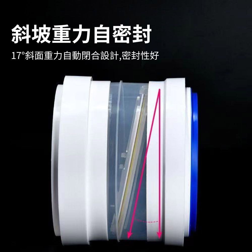 Kitchen range hood flue backflow preventer - hard connection, , large