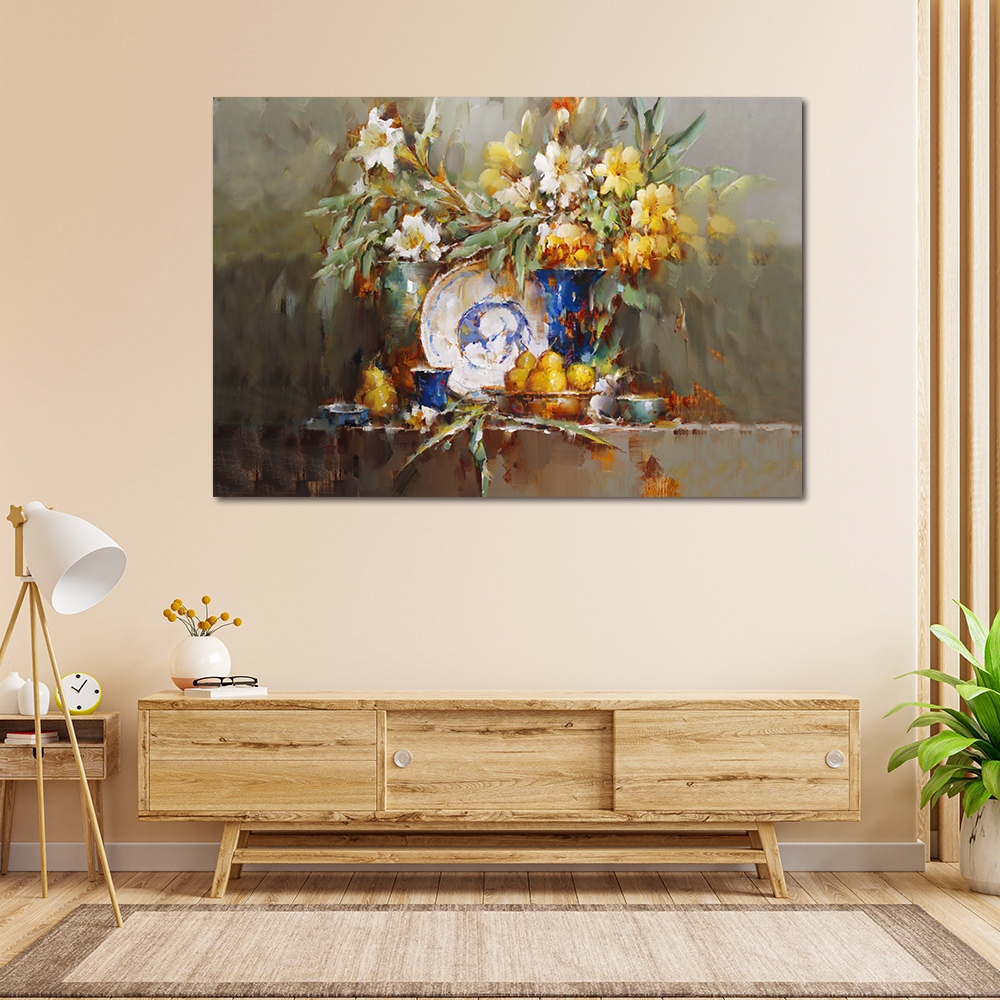 【御畫房】富貴花開之二 國家一級畫師手繪油畫60×90cm(VF-198), , large