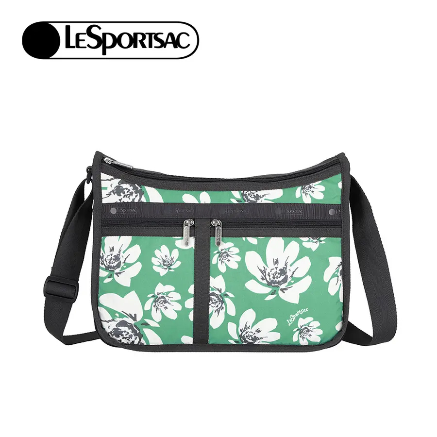 Lesportsac Deluxe Everyday Bag 奢華斜背包 / 翠綠花園, , large