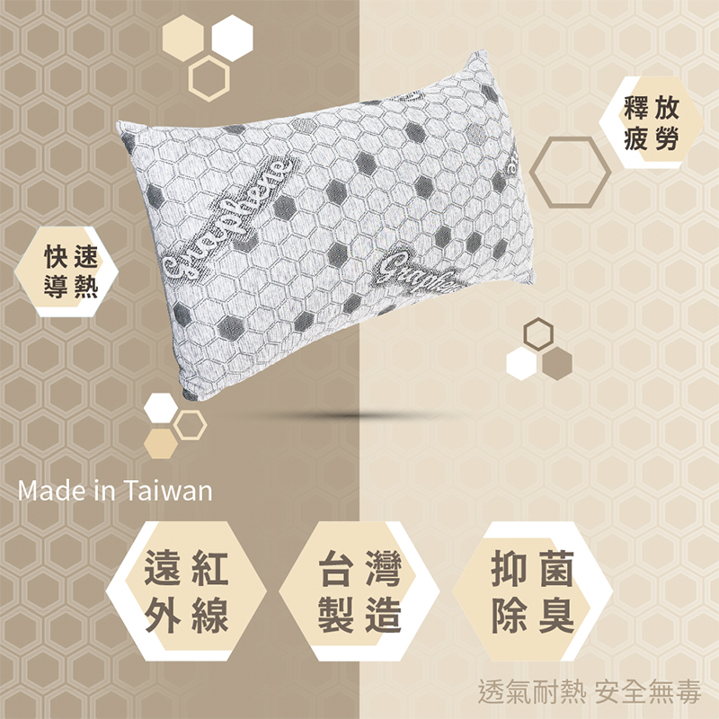 ［熊棉］高彈力6D石墨烯獨立筒枕, , large