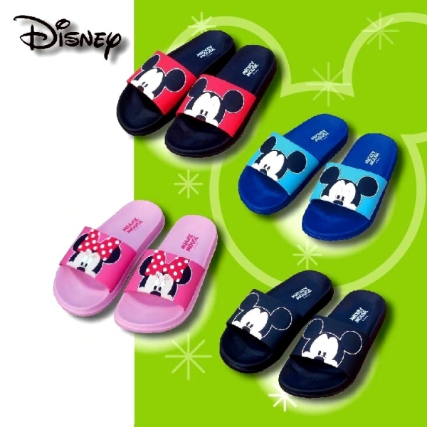 [e鞋院]歡樂米奇米妮兒童拖鞋 寶藍18CM, , large