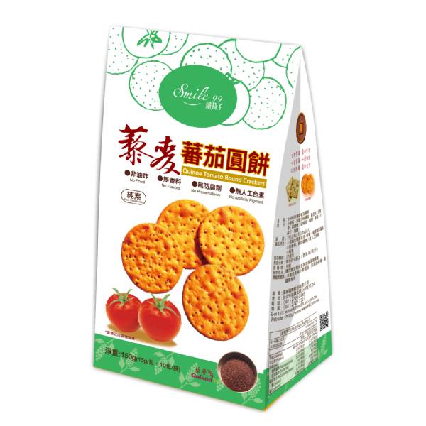 Smile99 藜麥番茄圓餅 15gx10入x1袋 純素 健康零食 非油炸 無防腐劑 無香料 無人工色素, , large