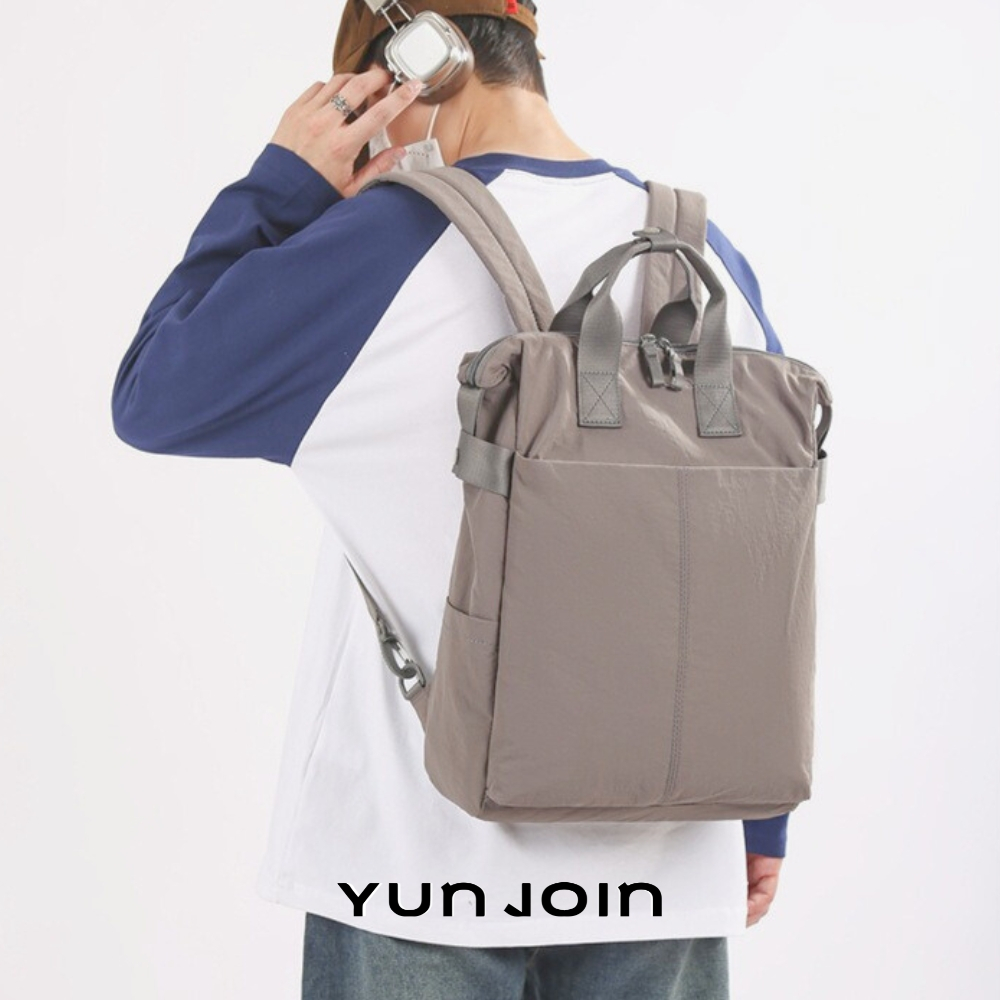 【YUNJOIN】Sohna 雲暮城旅後背包 輕量防潑水 筆電收納 多層收納袋設計 插行李箱拉桿｜中性日韓風, , large