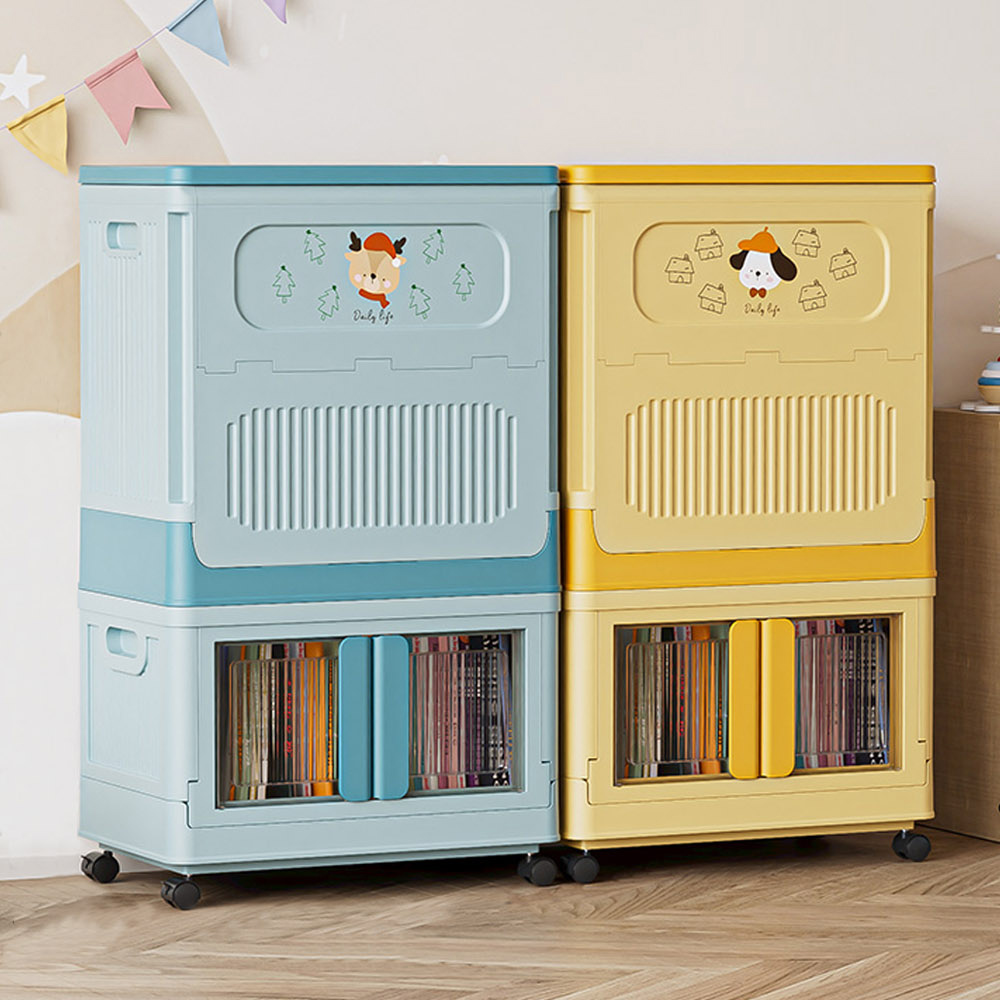 【AOTTO】49面寬童趣雙開門收納櫃(AL-018Y)