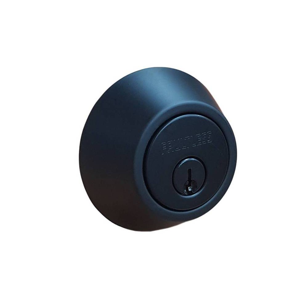 輔助鎖 加安牌 消光黑D2X91 一般鑰匙 適用門厚32-45mm 鎖閂長度60mm, , large